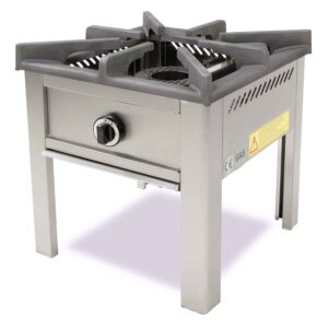 HCB Wokbrenner - hokker - 10 kW - Erdgas - Edelstahl