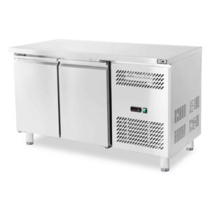 HCB Basic-line Gekühlte Werkbank - 2 Türen - 135 cm - 230V - Edelstahl