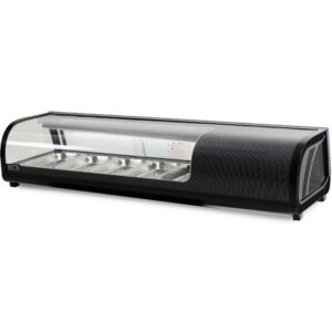 HCB Sushi-Schrank - 5 x 1/3 GN - 135 cm - 230V - Edelstahl