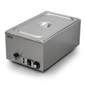 HCB Wasserbad – 1 x 1/1 GN – mit Ablasshahn – 230 V – Edelstahl