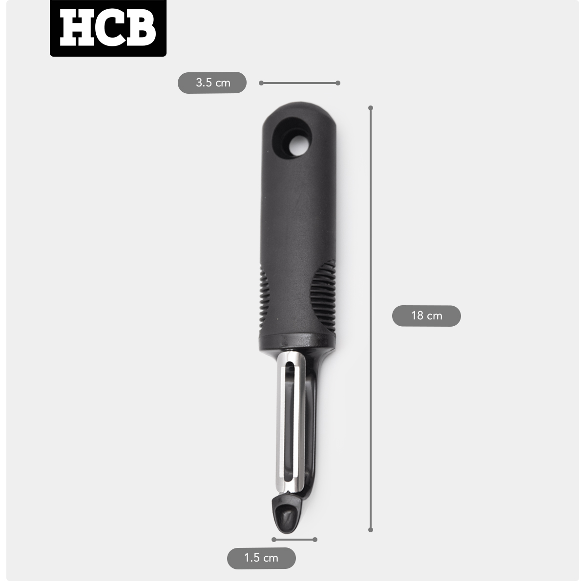 HCB Dünner Schäler mit Griff 18 cm - 2er Set – Bild 7