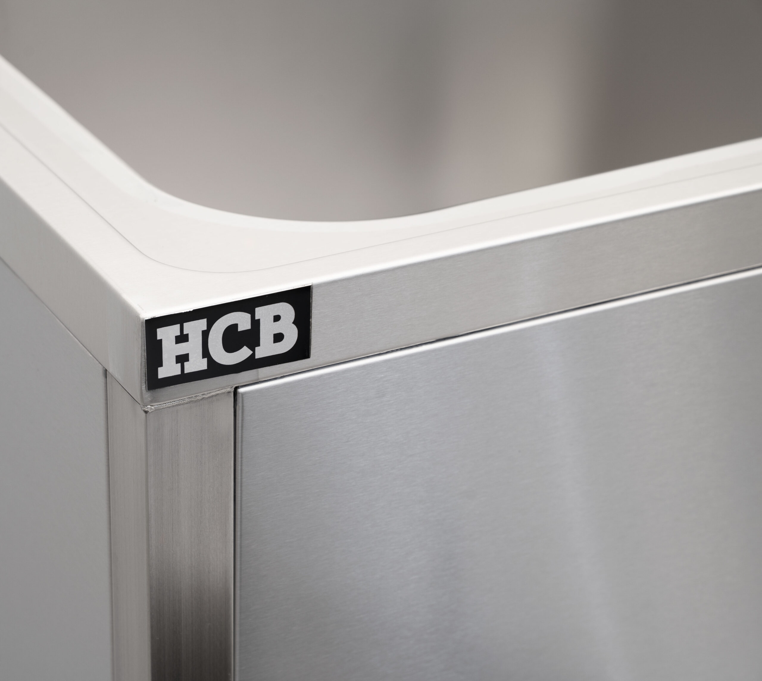 HCB Spültisch - Einzelbecken links - 140 cm - Edelstahl