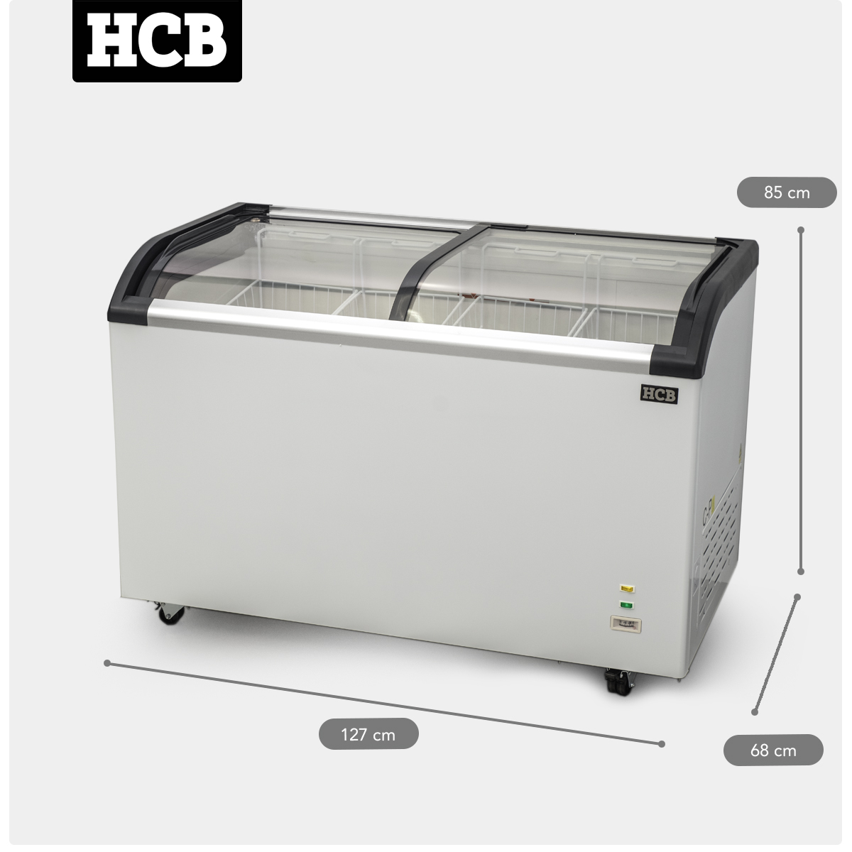 HCB Gefrierschrank - Glasschiebedeckel - 355 Liter - 230V – Bild 9