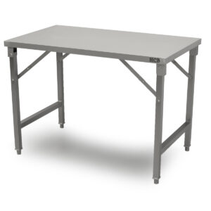 HCB Arbeitstisch - zusammenklappbar - 120 x 70 x 85 cm - Edelstahl