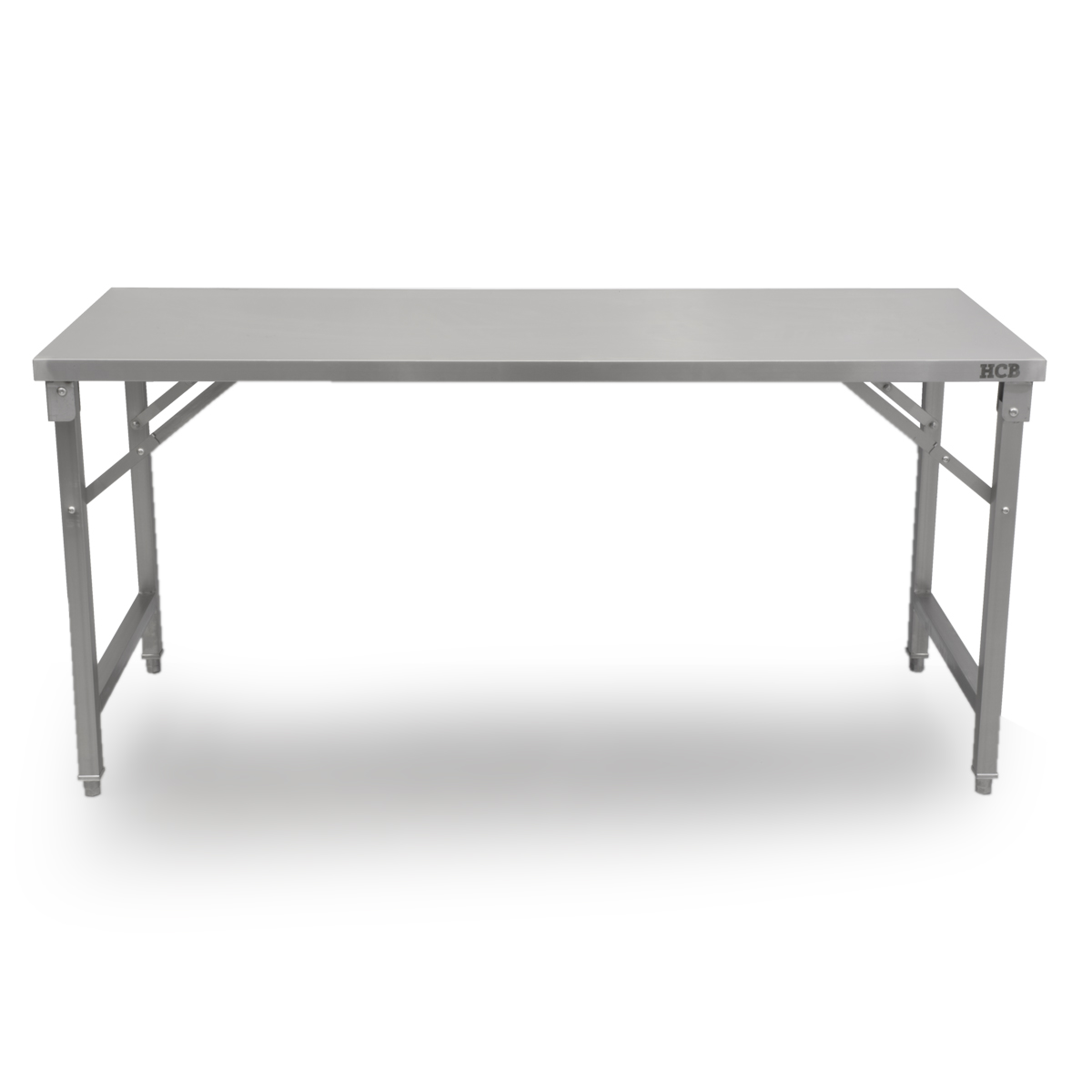 HCB Arbeitstisch - zusammenklappbar - 180 x 70 x 85 cm - Edelstahl