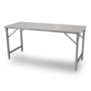 HCB Arbeitstisch - zusammenklappbar - 180 x 70 x 85 cm - Edelstahl