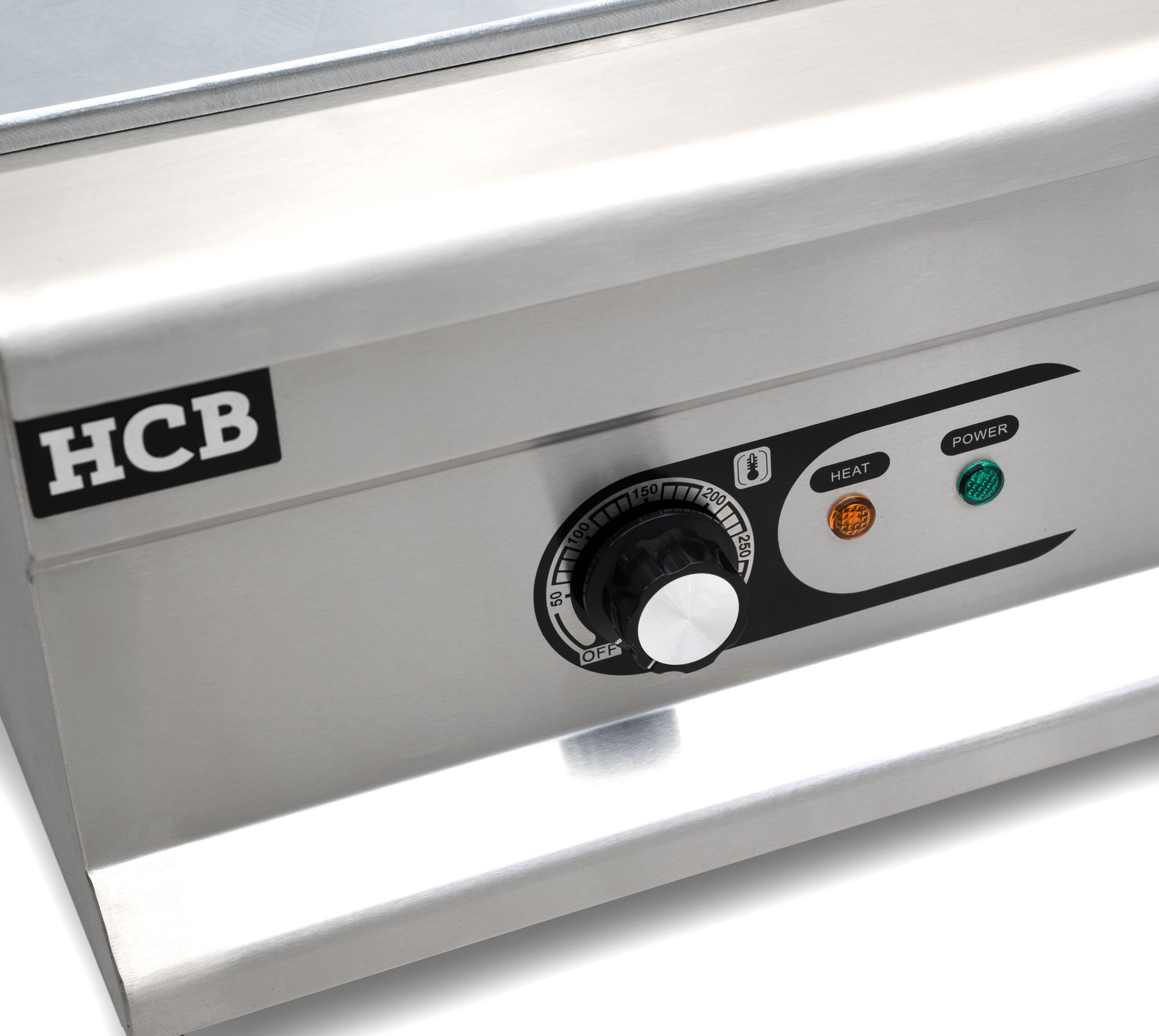 HCB Backblech - glatt - Chrom - 100 cm - 400V - Edelstahl