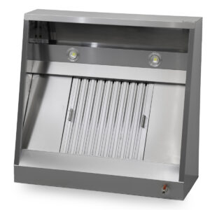 HCB Dunstabzugshaube - schräges Modell - 100 cm - Edelstahl