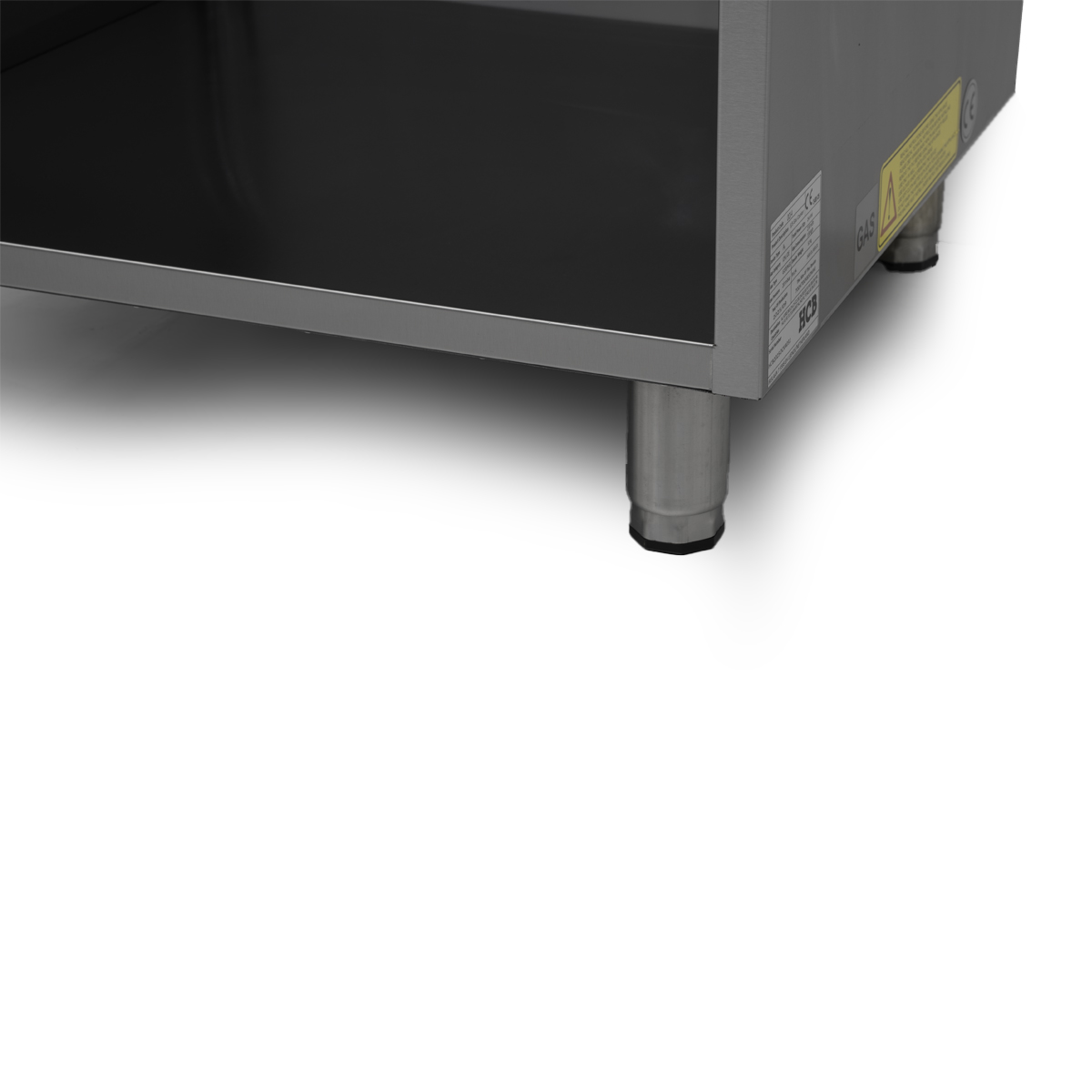 HCB Gasherd - 4 Brenner - 70 cm - 24 kW - Edelstahl