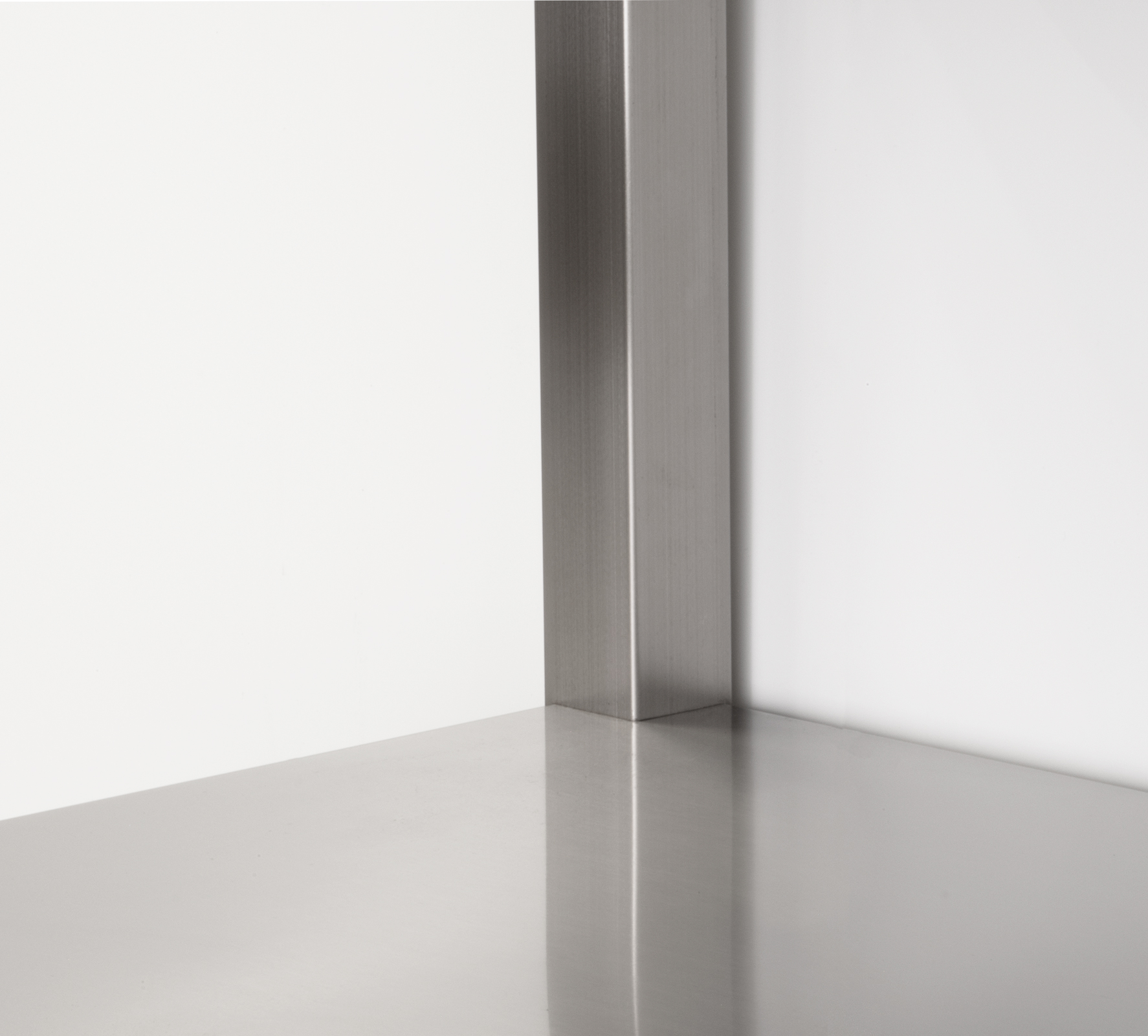 HCB Basic-line Arbeitstisch - mit Unterregal - 160 x 70 x 85 cm - mobil - Edelstahl
