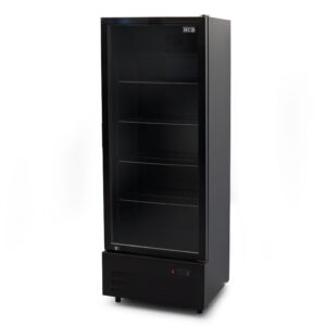 HCB Kühlschrank mit Glastür – 289 Liter – schwarz – 230 V