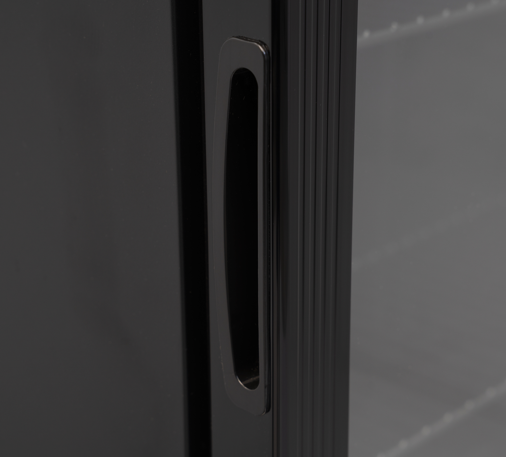 HCB Kühlschrank mit Glastür – 289 Liter – schwarz – 230 V