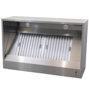 HCB Abzugshaube - Kastenmodell - mit Motor - 150 cm - 230V - Edelstahl