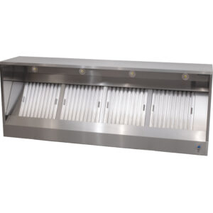 HCB Abzugshaube - Kastenmodell - mit Motor - 250 cm - 230V - Edelstahl