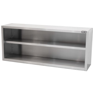 HCB Pro-line Hängeschrank - offenes Modell - 160 cm - Edelstahl