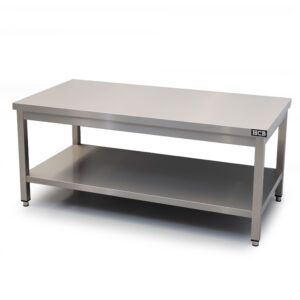 HCB Pro-line Arbeitstisch - mit Zwischenablage - 140 x 70 x 60 cm - Edelstahl