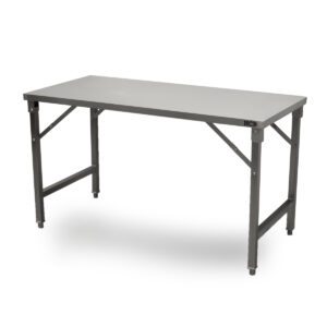 HCB Arbeitstisch - zusammenklappbar - 150 x 70 x 85 cm - Edelstahl
