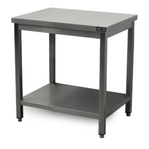 HCB Pro-line Arbeitstisch - mit Zwischenablage - 80 x 60 x 85 cm - Edelstahl