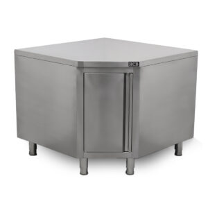 HCB Pro-line Arbeitsschrank - Eckschrank - Flügeltür - Edelstahl