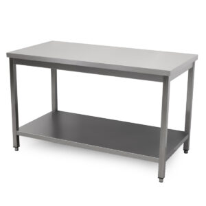 HCB Pro-line Arbeitstisch - mit Unterregal - 140 x 70 x 85 cm - Edelstahl