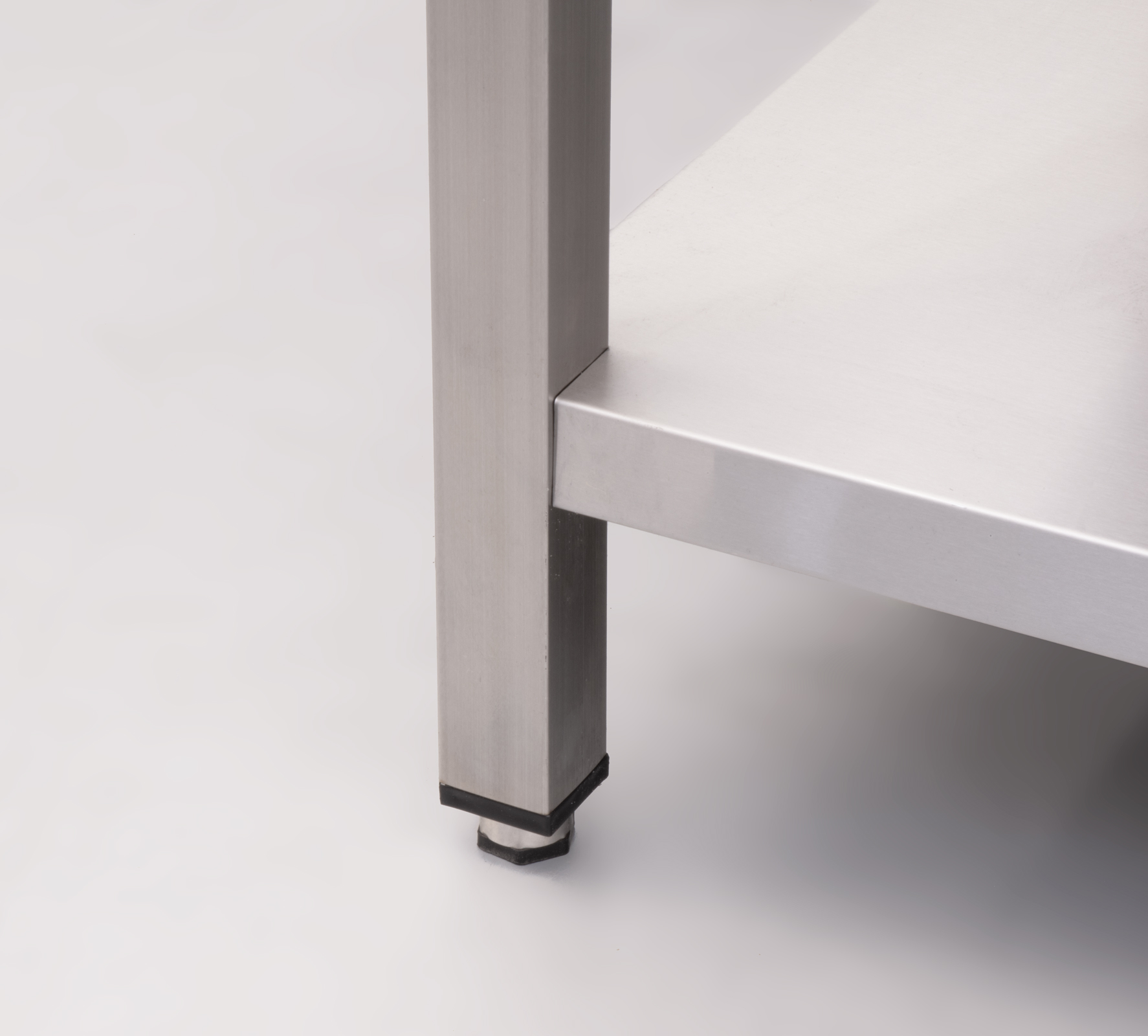 HCB Spültisch - Doppelspülen rechts - 180 cm - Edelstahl
