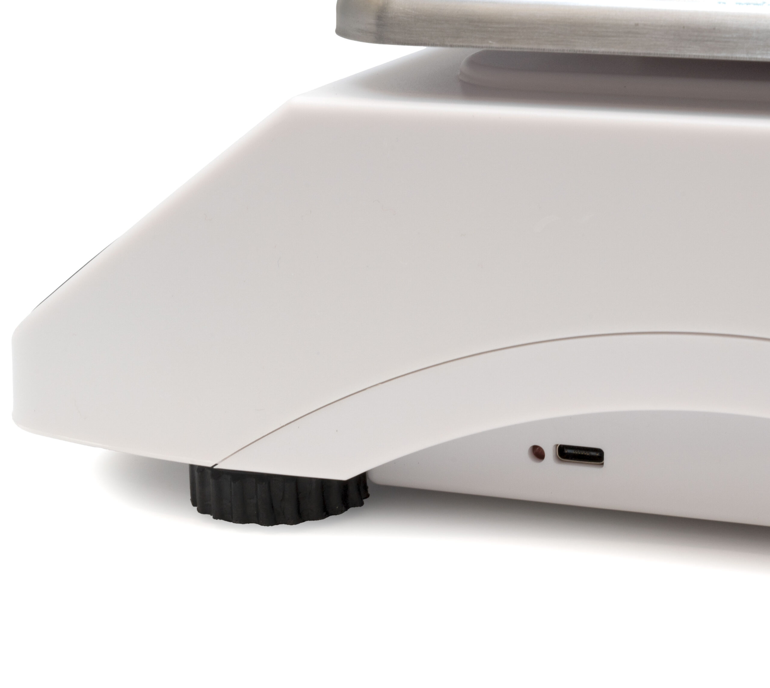 HCB Digitale Küchenwaage – max. 5 kg – Wiegefläche 23 x 18 cm – wiederaufladbar