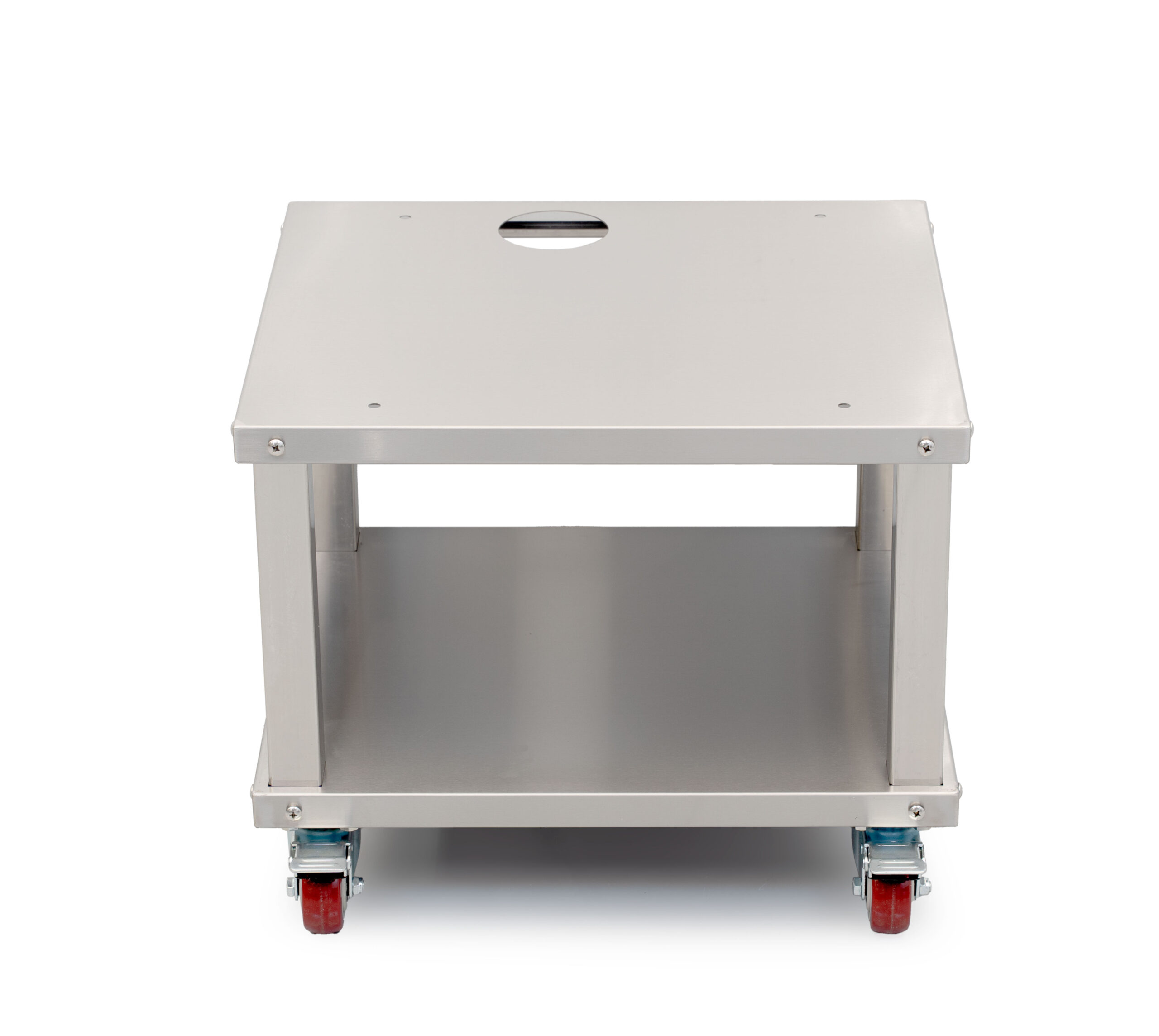 HCB-Maschinentisch – fahrbar – 48,5 x 53 x 43,5 cm – Edelstahl