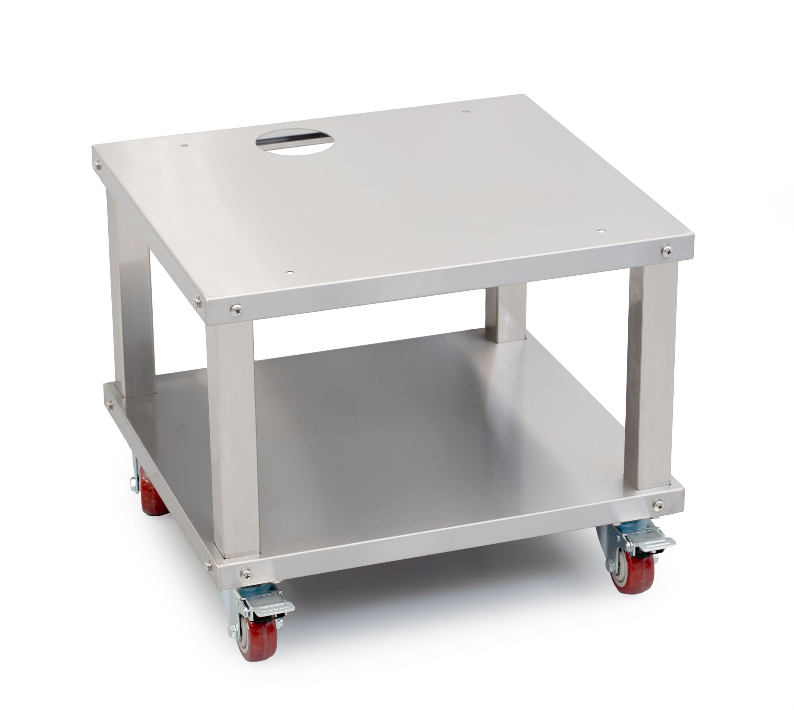 HCB-Maschinentisch – fahrbar – 48,5 x 53 x 43,5 cm – Edelstahl