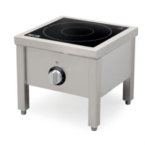 HCB Induktionskochfeld – Hokker – 40 x 40 cm – 5 kW – Edelstahl – 400 V