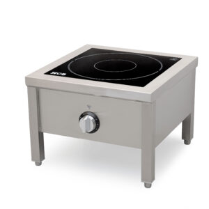 HCB-Induktionskochfeld – Hokker – 50 x 50 cm – 8 kW – Edelstahl – 400 V