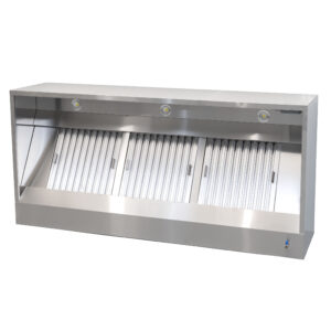 HCB Abzugshaube - Kastenmodell - mit Motor - 200 cm - 230V - Edelstahl
