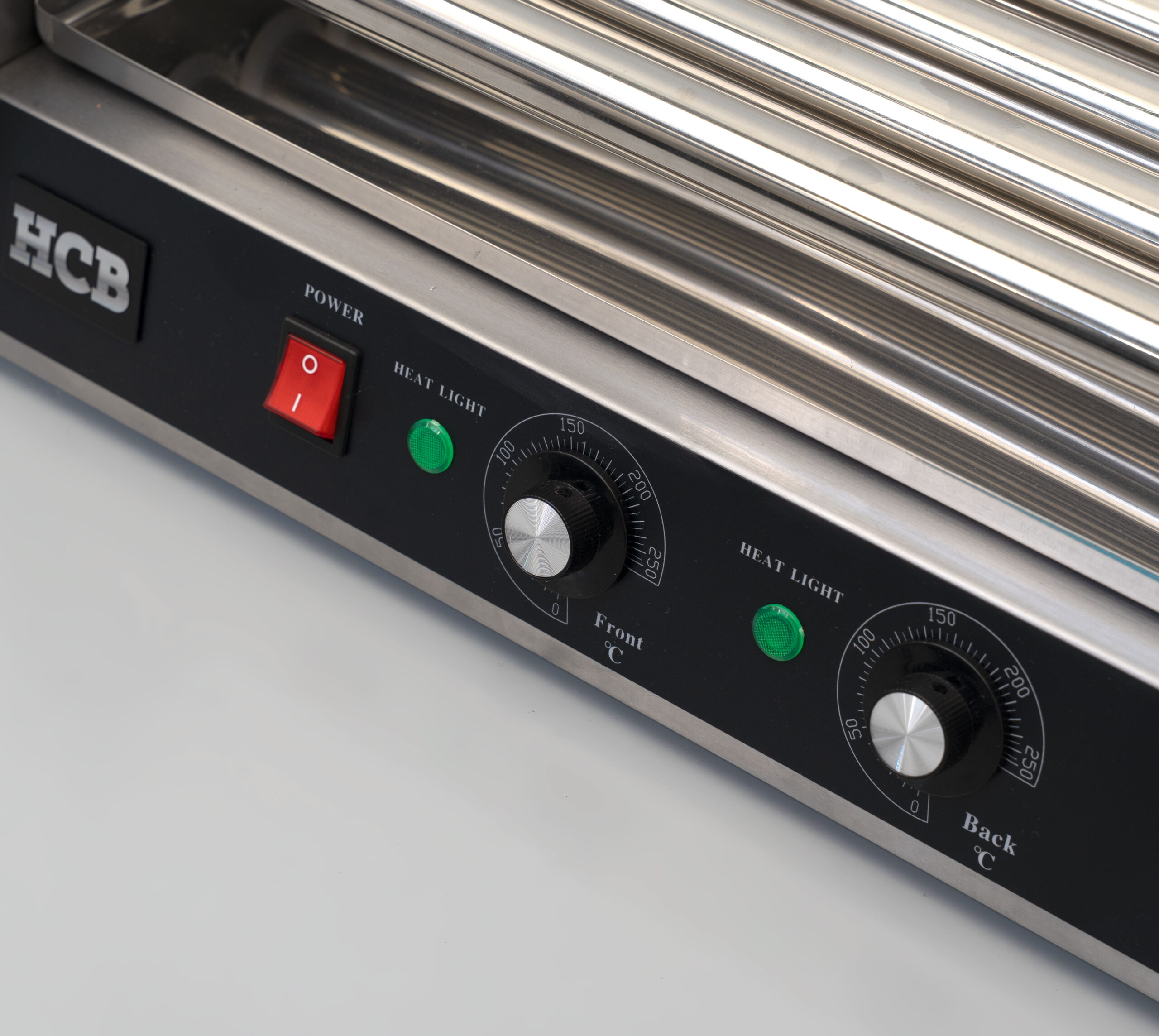 HCB Wurstgrill – Hotdog-Roller – 5 Rollen – Edelstahl – 230 V