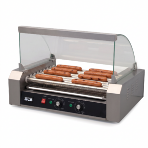 HCB Wurstgrill – Hotdog-Roller – 9 Rollen – Edelstahl – 230 V