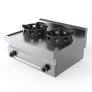 HCB Wok-Tisch - 65 cm - Erdgas - Edelstahl