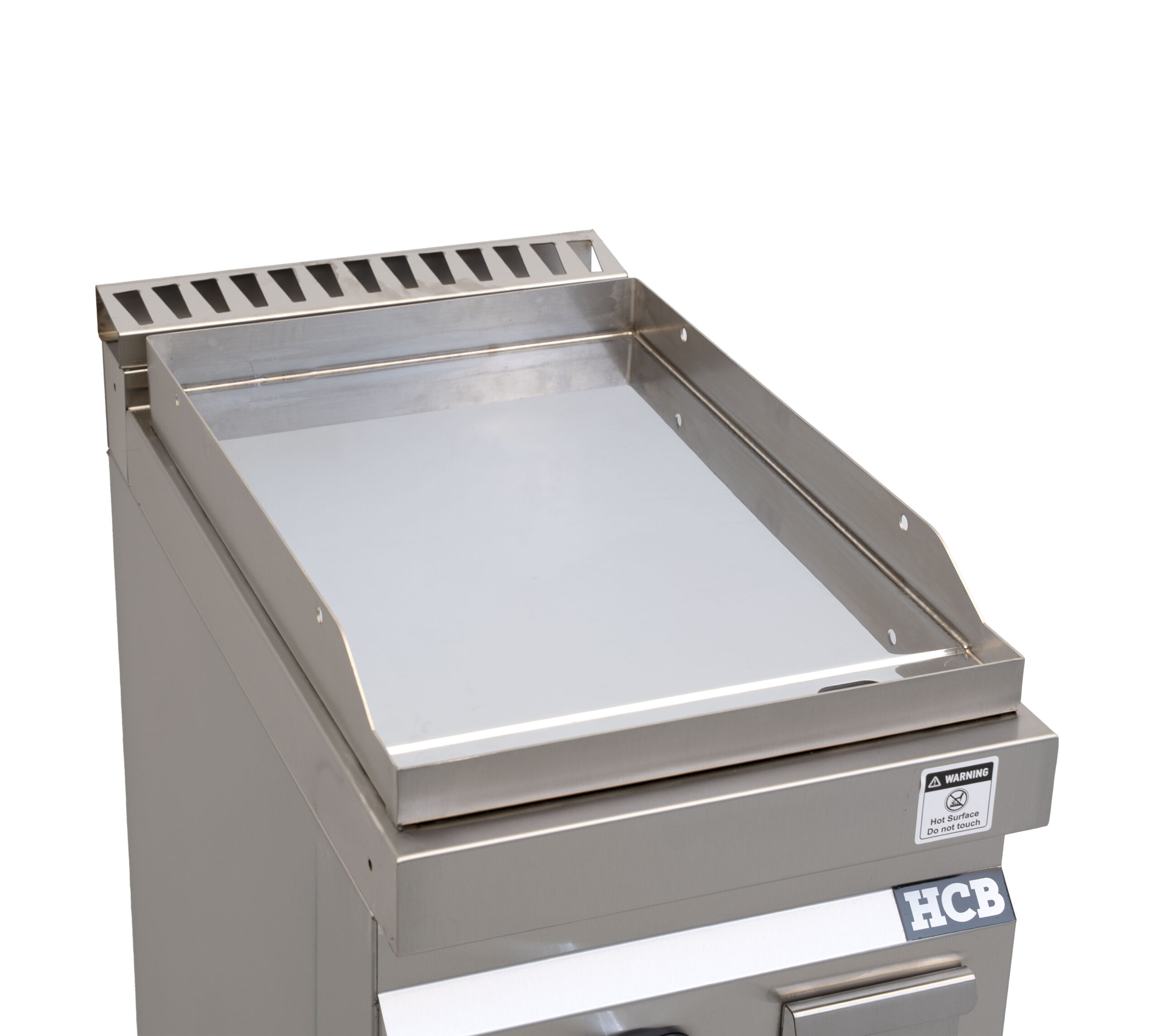 HCB-Backplatte – 70S – Chrom – 6,5 kW – 40 cm – Erdgas – Edelstahl