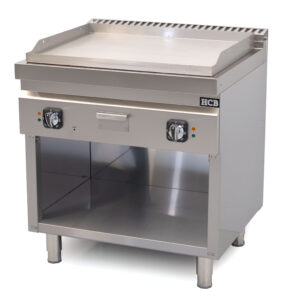 HCB-Backplatte – 70S – glatt – 9 kW – 80 cm – 400 V – Edelstahl