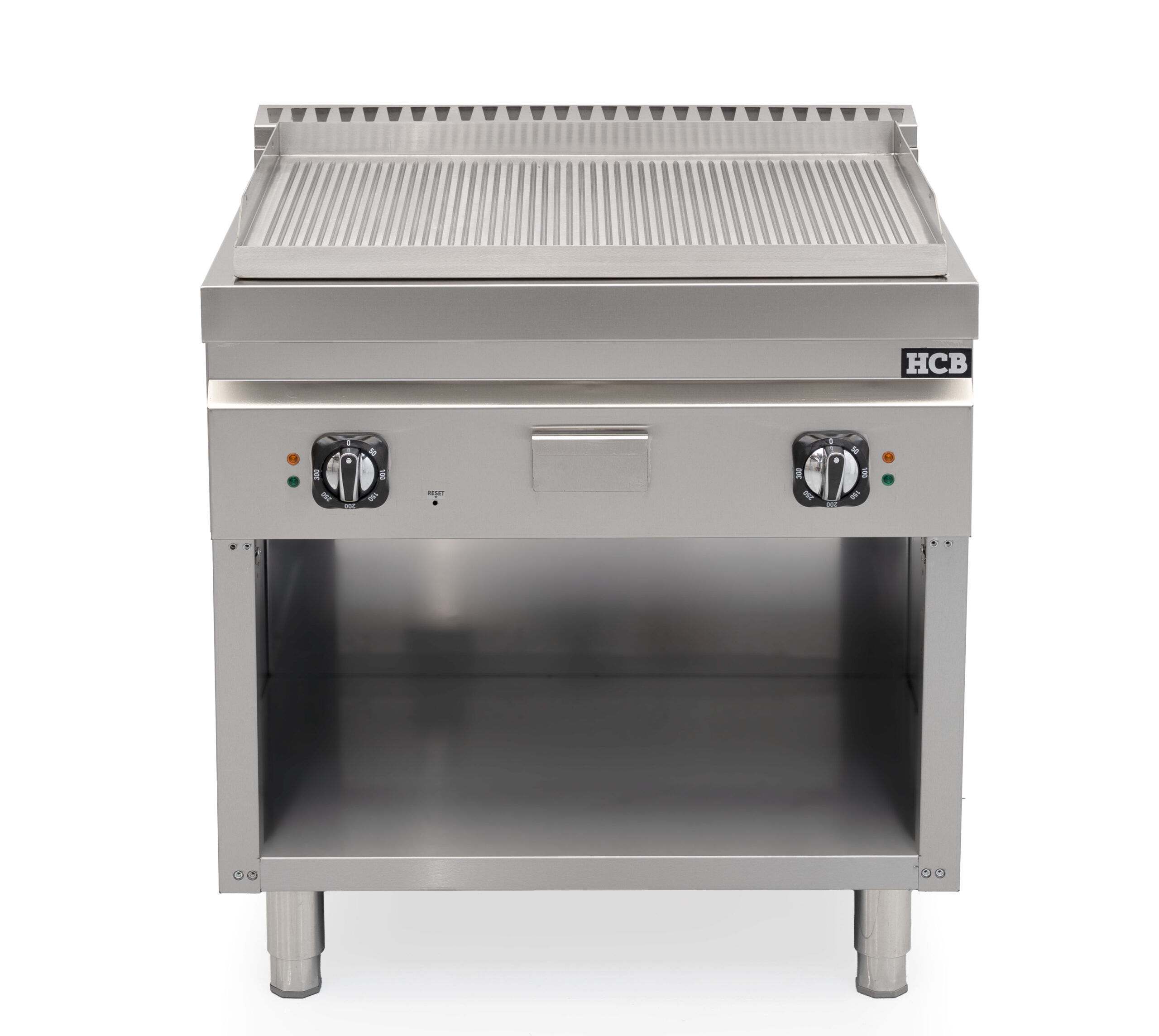 HCB-Backblech – 70S – geriffelt – 9 kW – 80 cm – 400 V – Edelstahl