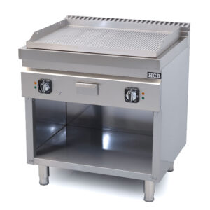 HCB-Backblech – 70S – geriffelt – 9 kW – 80 cm – 400 V – Edelstahl