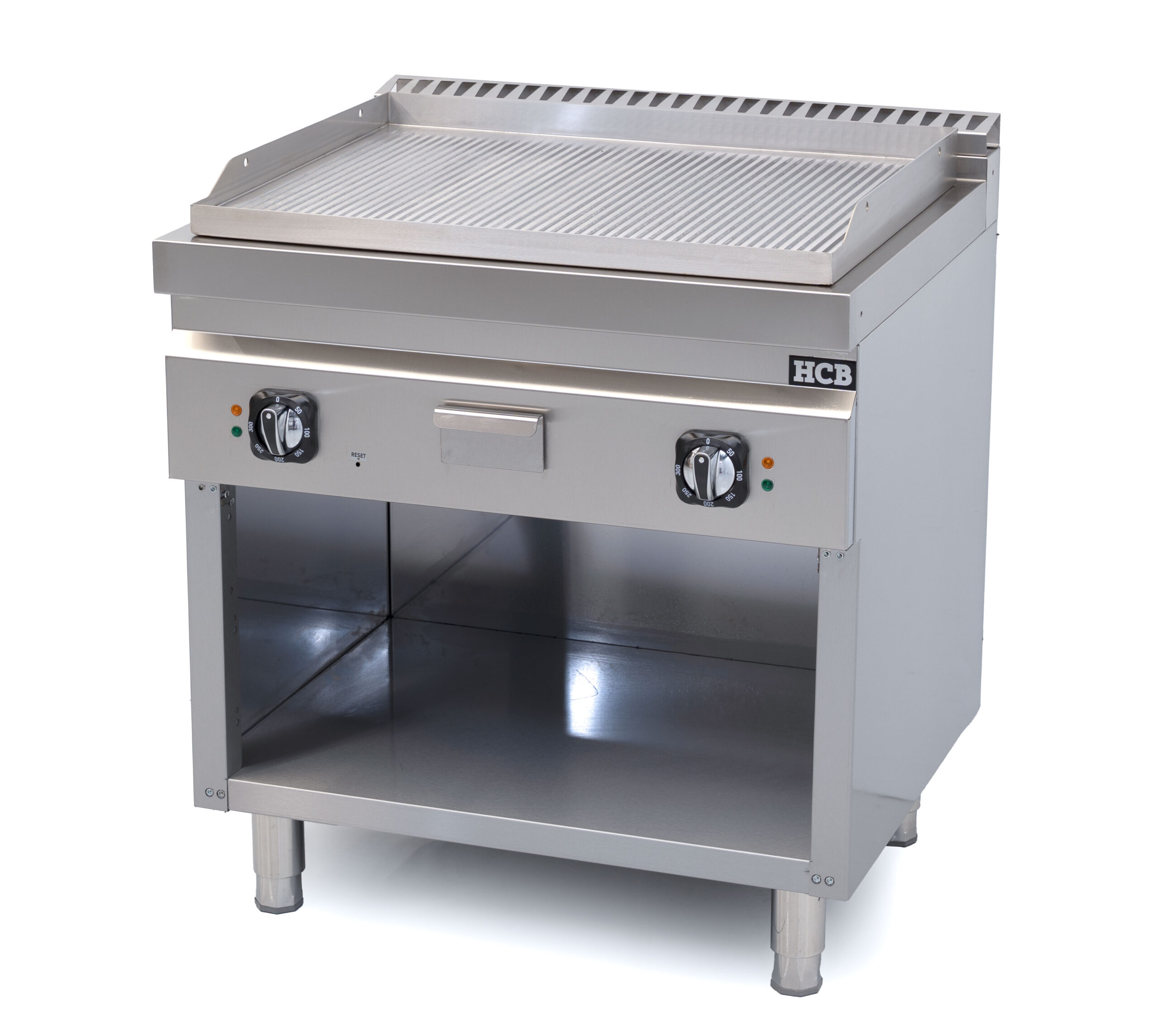 HCB-Backblech – 70S – geriffelt – 9 kW – 80 cm – 400 V – Edelstahl
