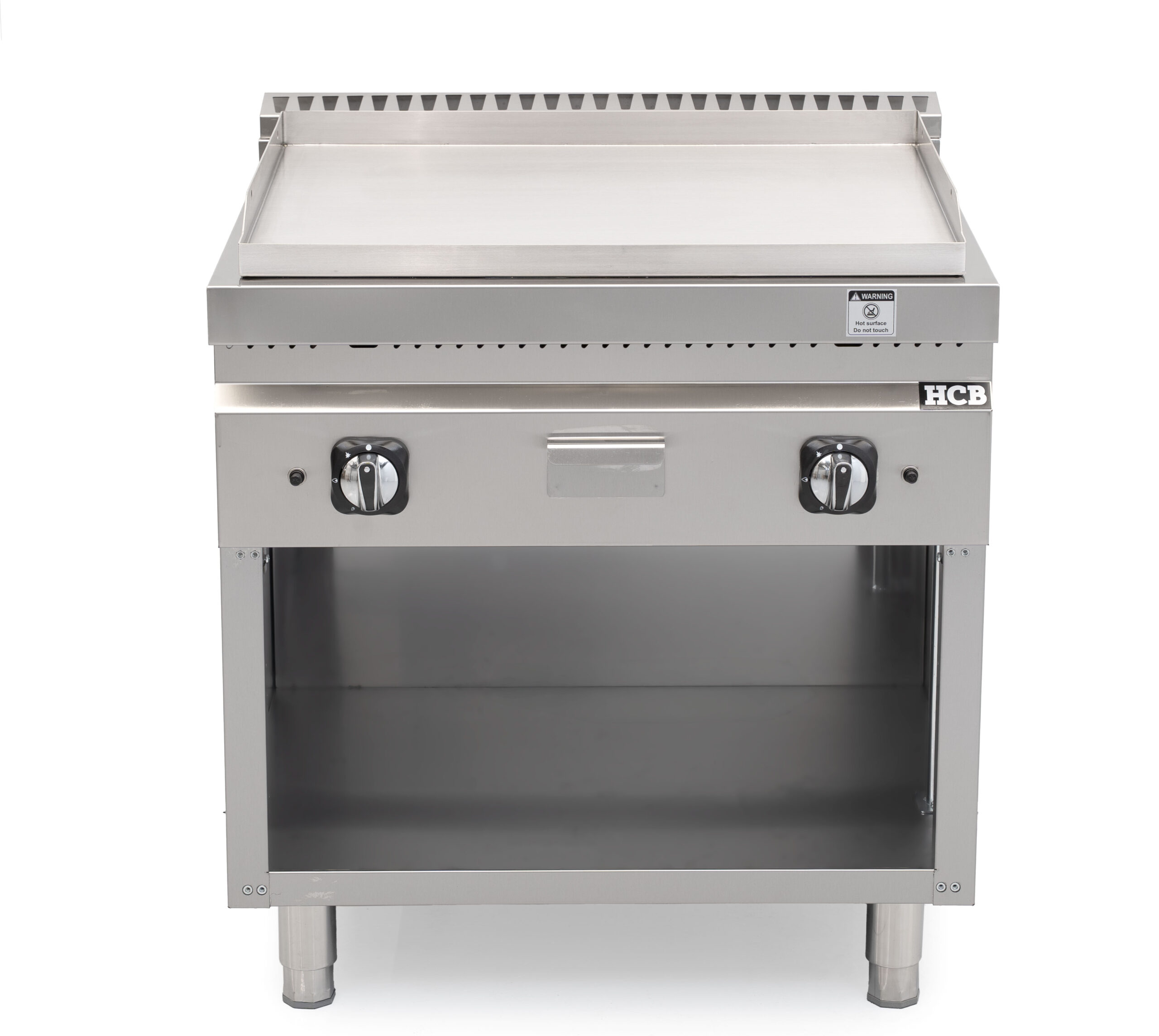 HCB-Backplatte – 70S – glatt – 13 kW – 80 cm – Erdgas – Edelstahl