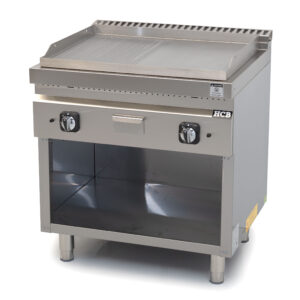 HCB-Backplatte – 70S – glatt/gerippt – 13 kW – 80 cm – Erdgas – Edelstahl