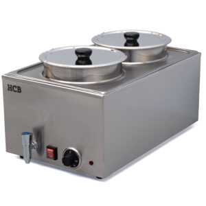 HCB Bain marie - Kochtopf - 2 x 6 Liter - 230V - Edelstahl