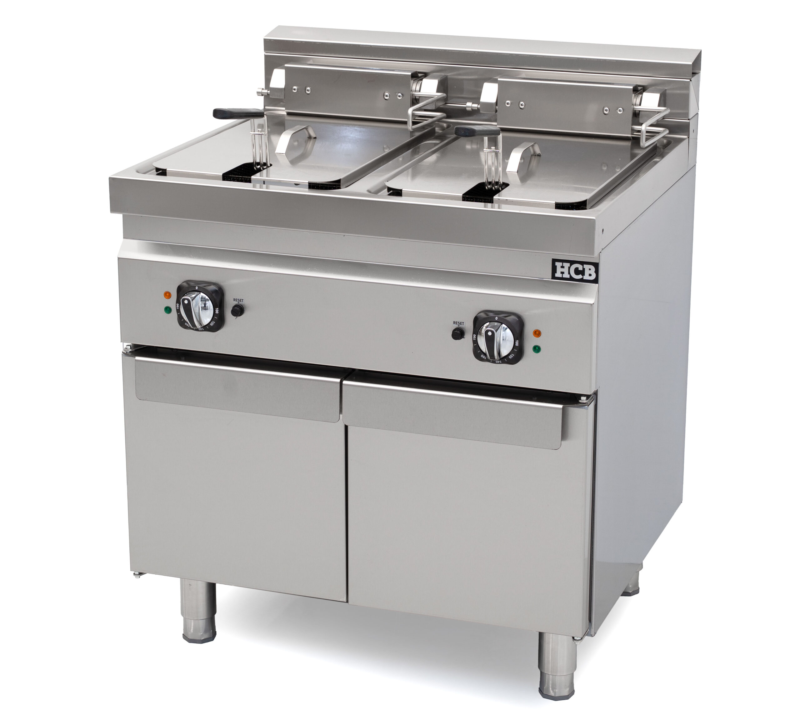 HCB-Fritteuse – 70S – 2 × 16 Liter – 28,4 kW – 400 V – Edelstahl