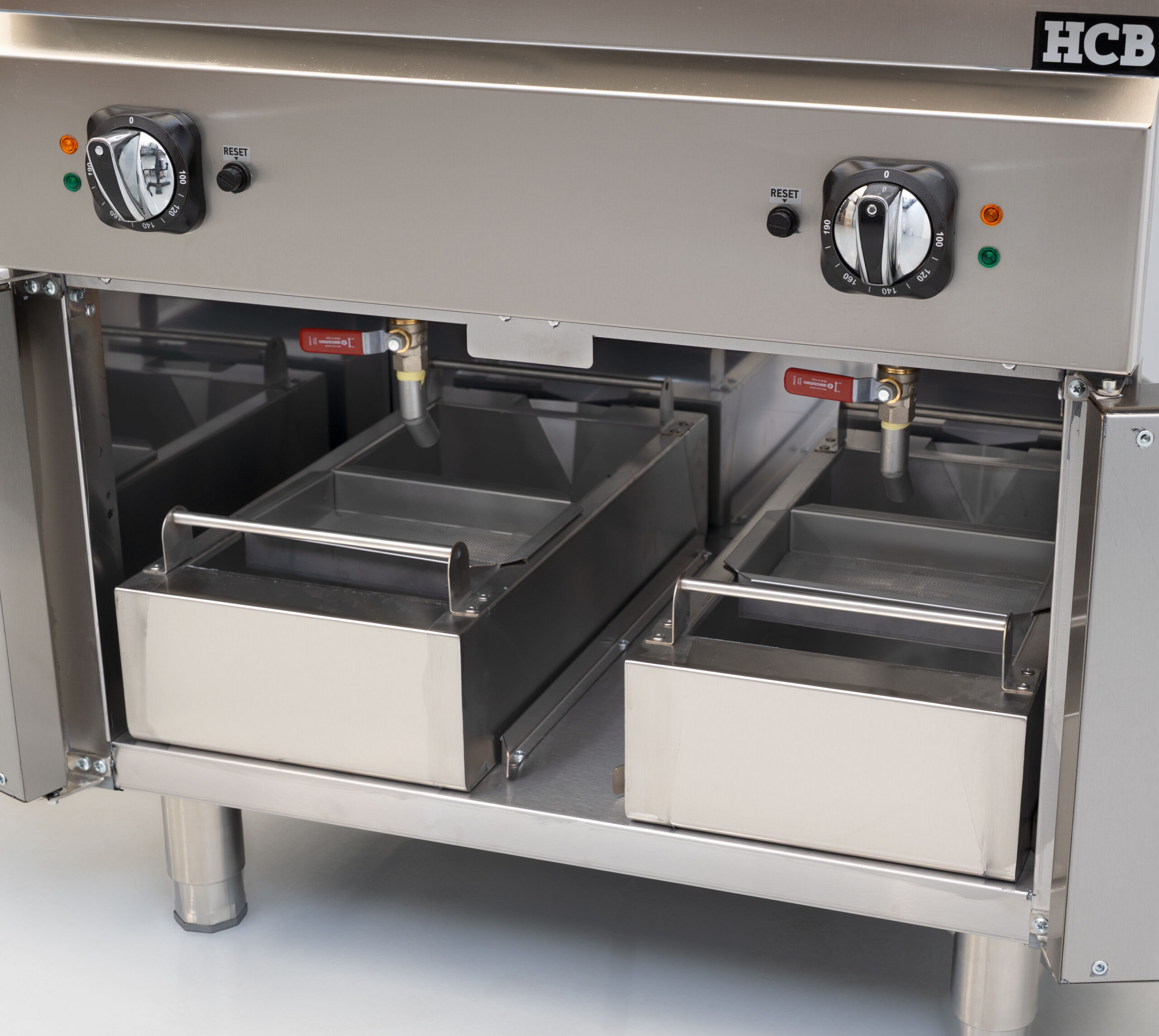 HCB-Fritteuse – 70S – 2 × 16 Liter – 28,4 kW – 400 V – Edelstahl