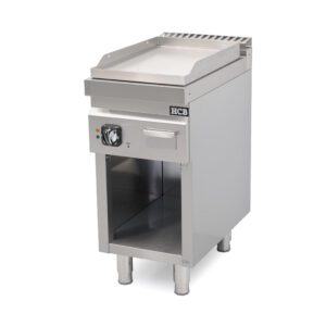 HCB-Backplatte – 70S – glatt – 4,5 kW – 40 cm – 400 V – Edelstahl
