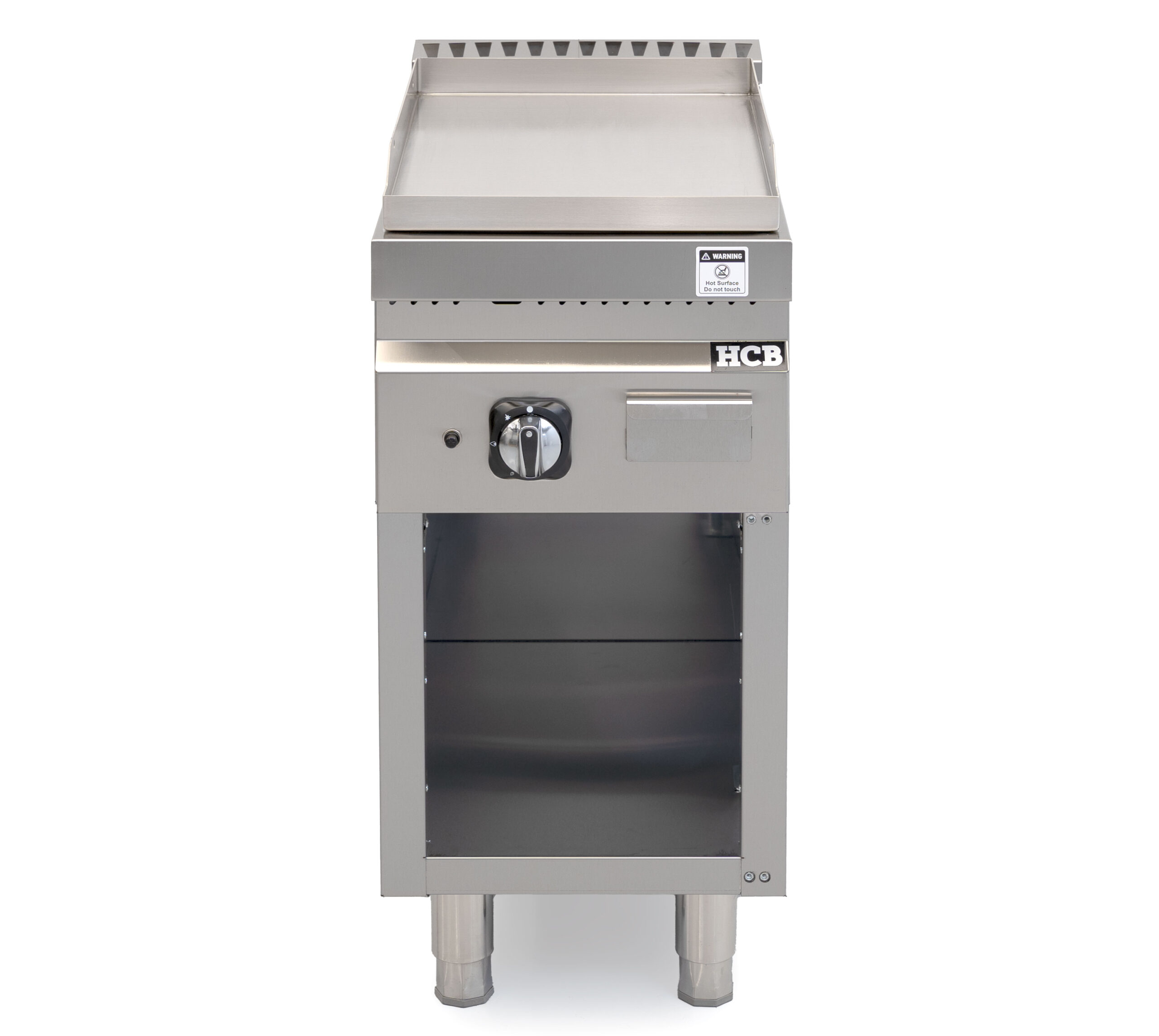 HCB-Kochplatte – 70S – glatt – 6,5 kW – 40 cm – Erdgas – Edelstahl